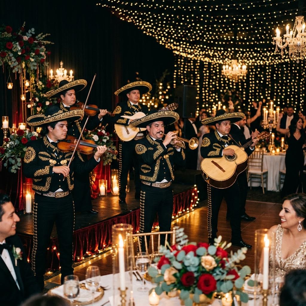 Mariachi musicians in traditional charro suits — Mariachi Gold Tucson